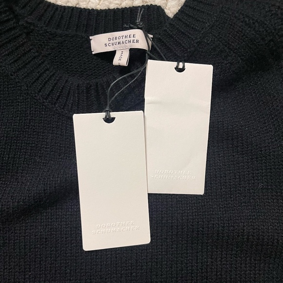 NWT Dorothee Schumacher Sequin Statement Pullover in Pure Black - Size XXL - Picture 11 of 13